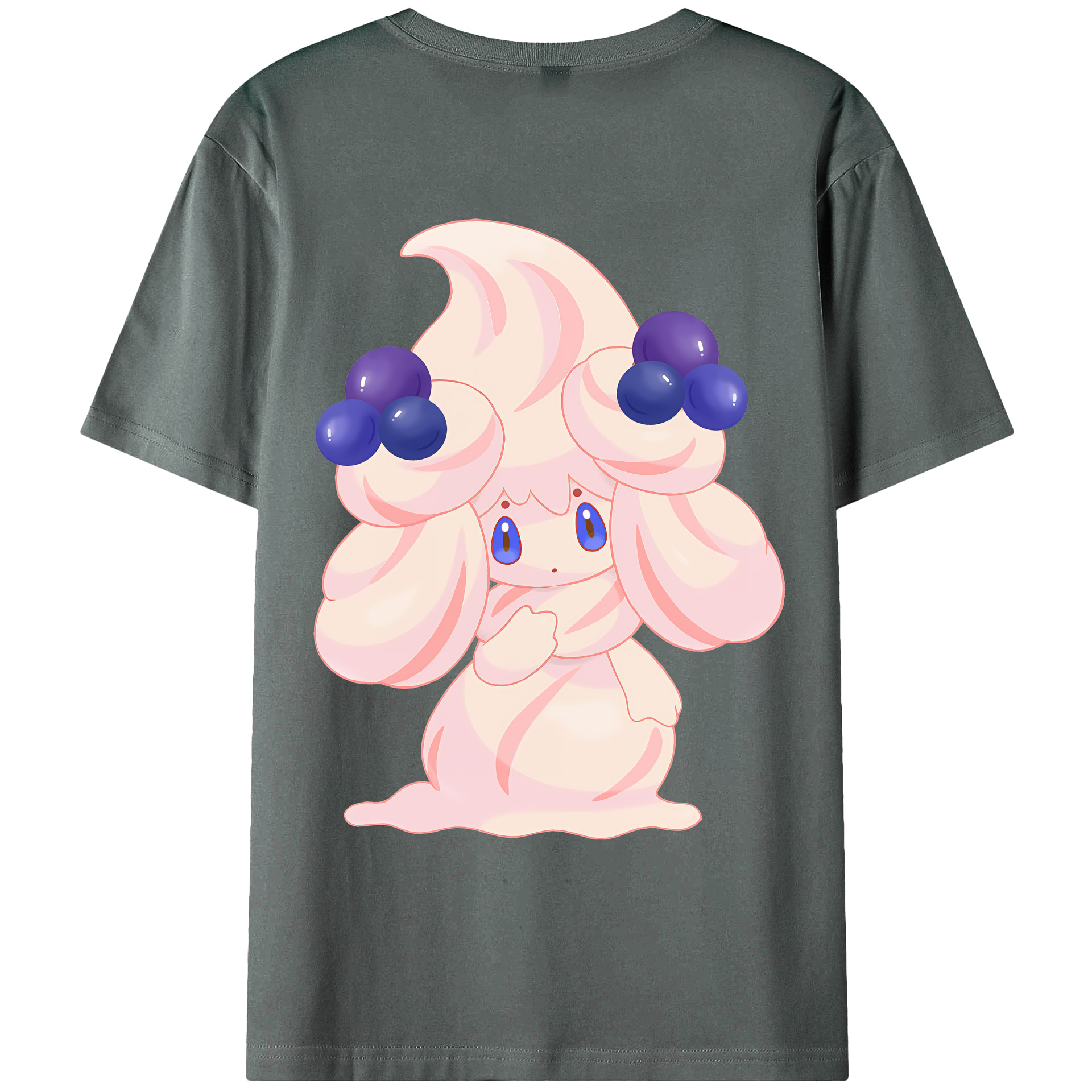 （画像用） ポケットモンスター Pokémon 綿100％ メンズ半袖Tシャツ（バックプリント） 通気性